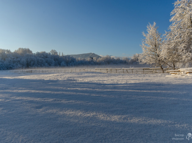 Зима в предгорье.