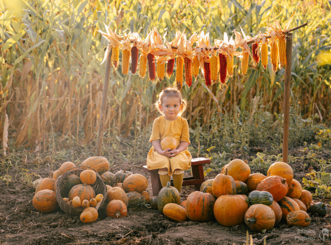 Маленькая девочка в природе и красоте сельской жизни